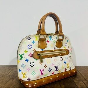 Louis Vuitton Alma Pm White Multicolour bag